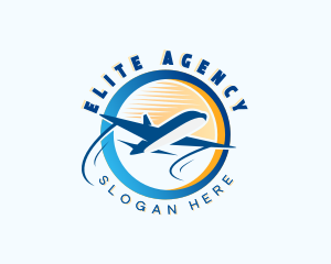 Airplane Travel Agency logo design