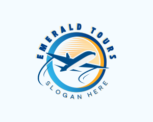 Airplane Travel Agency logo design