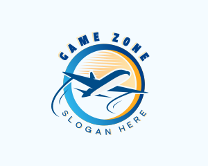 Tour Guide - Airplane Travel Agency logo design