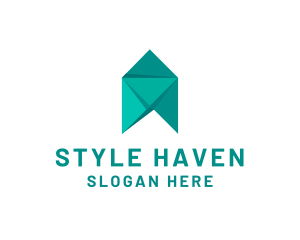 Souvenir Shop - Origami Firm Organization logo design