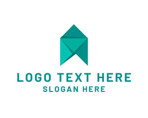 Souvenir Shop - Origami Firm Organization logo design