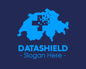 Swiss Health Technology Map logo design