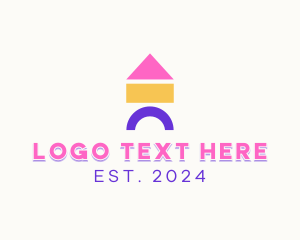 Clothing - Children Toy Blocks logo design