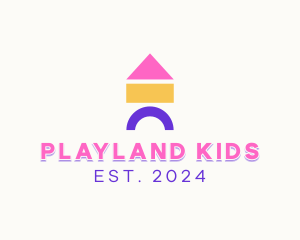 Children Toy Blocks logo design