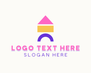 Daycare - Children Toy Blocks logo design