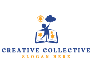 Creative Storyteller Book logo design