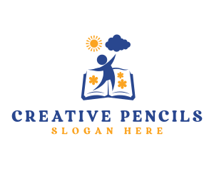 Creative Storyteller Book logo design