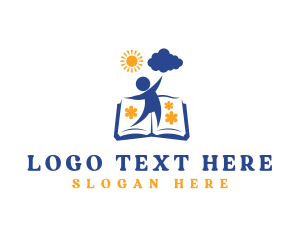 Education - Creative Storyteller Book logo design