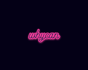 Light Glow Script Logo