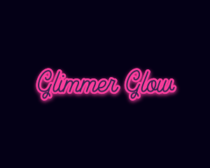 Light Glow Script logo design