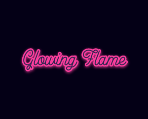 Light Glow Script logo design