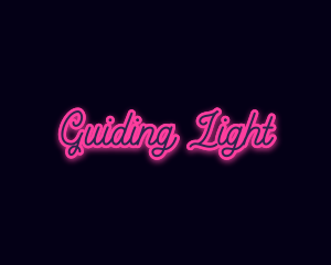 Light Glow Script logo design