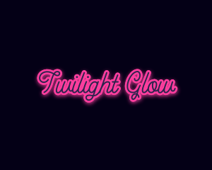 Light Glow Script logo design