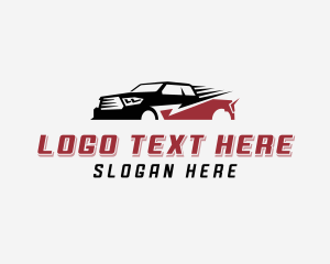 Transportation - Transport Pickup Truck logo design