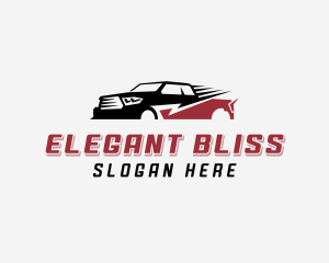 Supercar - Transport Pickup Truck logo design