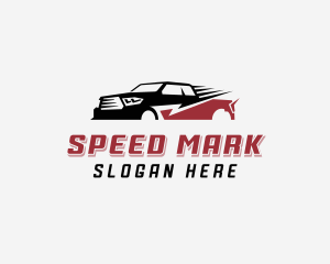 Transport Pickup Truck logo design