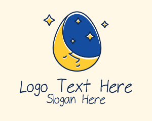 Evening - Bedtime Story Egg logo design