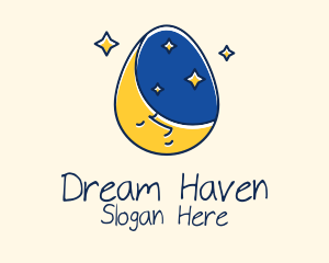 Bedtime - Bedtime Story Egg logo design