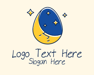 Easter - Bedtime Story Egg logo design