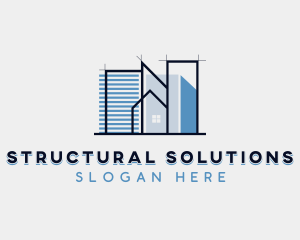 Architectural Building Structure logo design