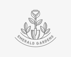 Shovel Yard Gardening logo design