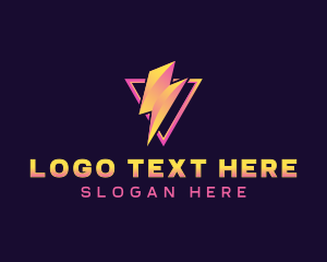 Electricity Voltage Power logo design