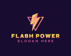 Electricity Voltage Power logo design