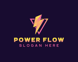 Electricity Voltage Power logo design