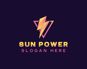 Electricity Voltage Power logo design