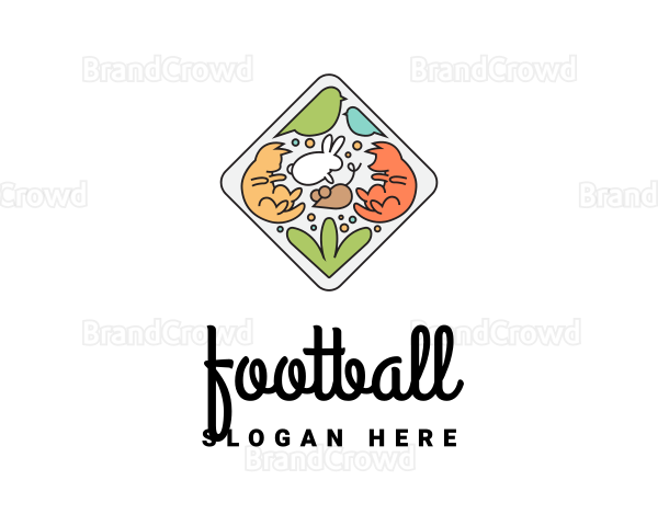 Colorful Animal Emblem Logo
