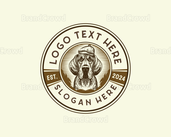 Vintage Dog Puppy Logo