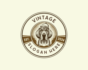 Vintage Dog Puppy logo design