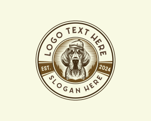 Vintage Dog Puppy Logo