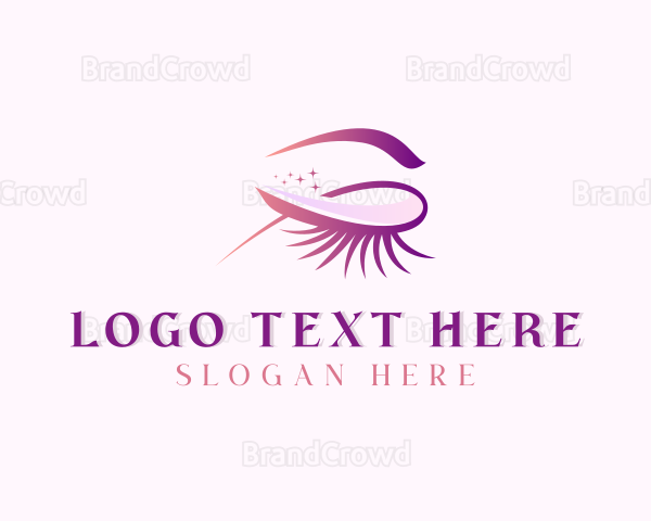 Beauty Makeup Eyelashes Logo