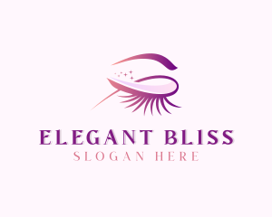 Microblading - Beauty Makeup Eyelashes logo design