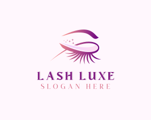 Beauty Makeup Eyelashes  logo design