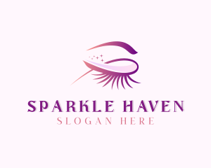 Glitter - Beauty Makeup Eyelashes logo design