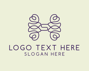Ribbon Decoration Letter S Business Logo