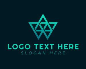 Triangle - Modern Geometric Triangles logo design