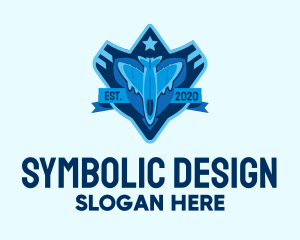 Emblem - Fighter Jet Emblem logo design