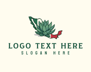 Map - Mexican Agave Farming logo design