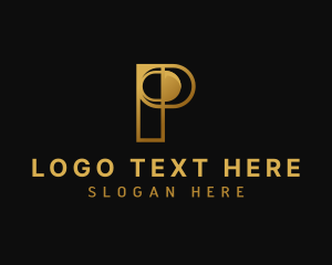 Investment - Premium Startup Firm Letter P logo design