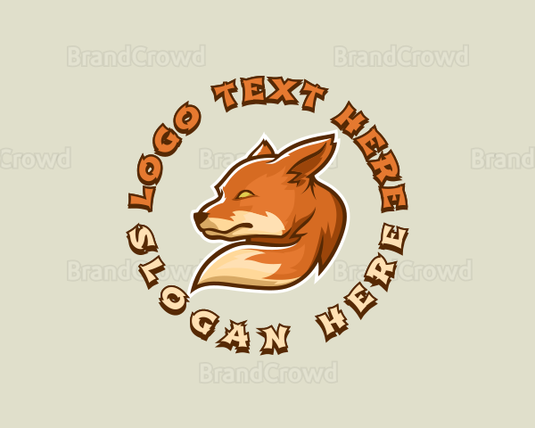Wild Fox Dog Logo