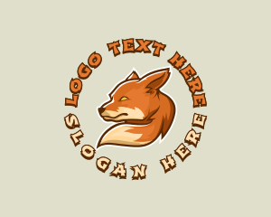 Wild Fox Dog Logo