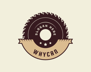 Circular Saw Woodwork Logo