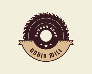 Circular Saw Woodwork logo design