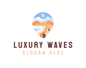 Island Travel Destination logo design