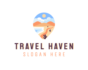 Destination - Island Travel Destination logo design