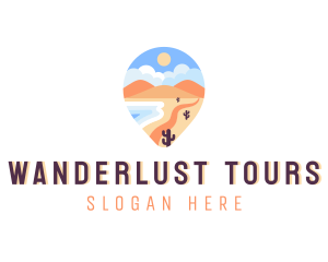 Island Travel Destination logo design