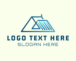Triangle - Blue Roof Real Estate logo design